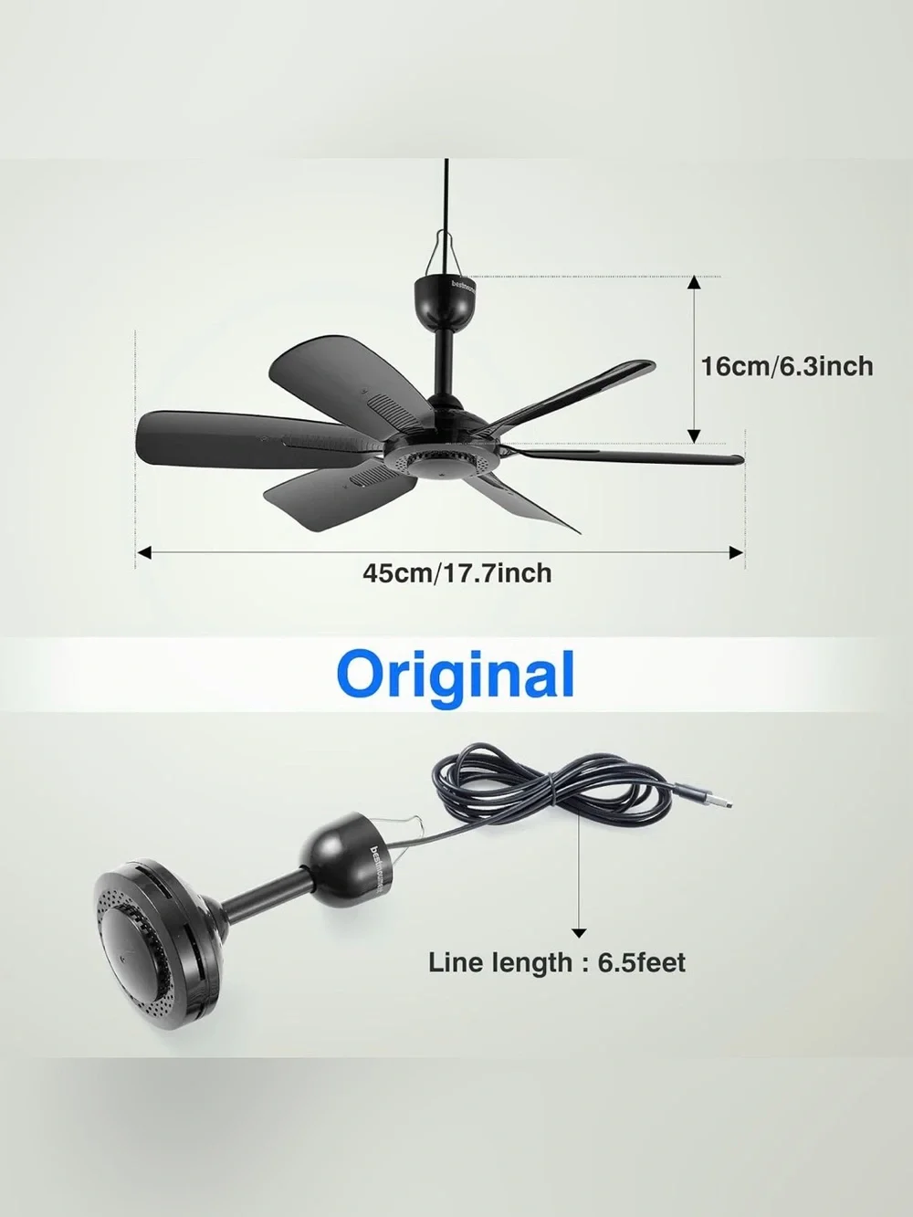 New small portable ceiling fan USB air cooler fan rooms kitchen